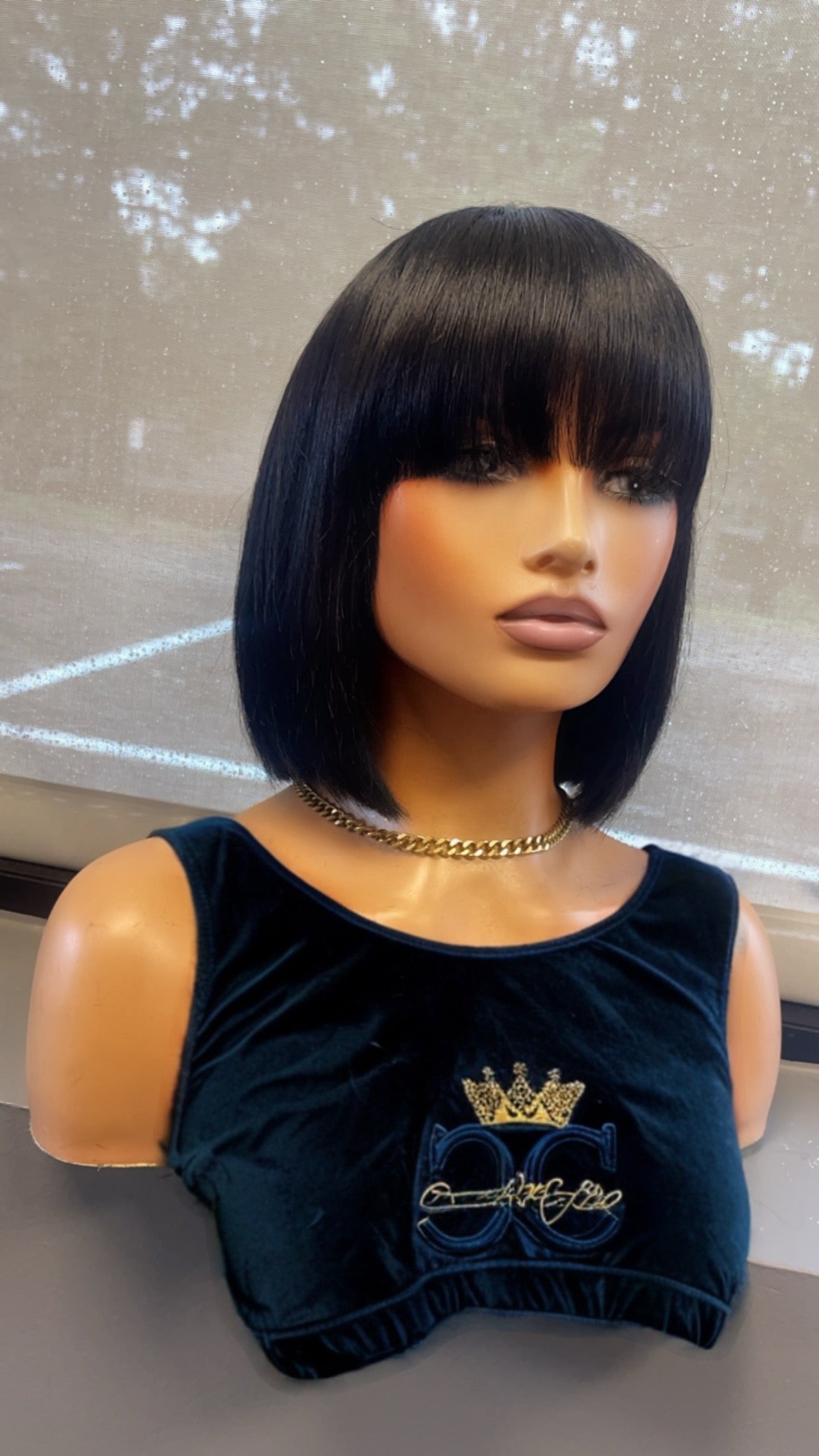 "Cici" (Blunt Cut Bob with Bangs)